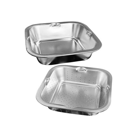 易铂304不锈钢两件套|食用级别材质，百变料理一套搞定！切丝/沥水/备菜 商品图12