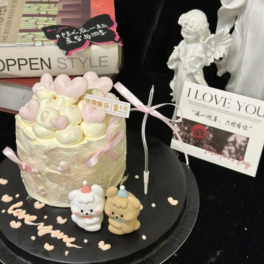 【214情人节蛋糕】4寸俩小只蛋糕 商品图0