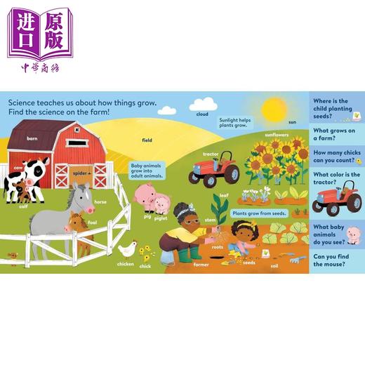 【中商原版】大脑探索 我们身边的科学 My First Brain Quest First Words Science Around Us 英文原版 儿童纸板书绘本图画书 商品图2
