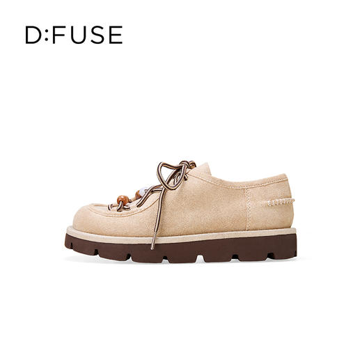 Dfuse迪芙斯2025秋季新款航海风勃肯鞋复古学院风绒面袋鼠鞋休闲女鞋DFD3112052 商品图5