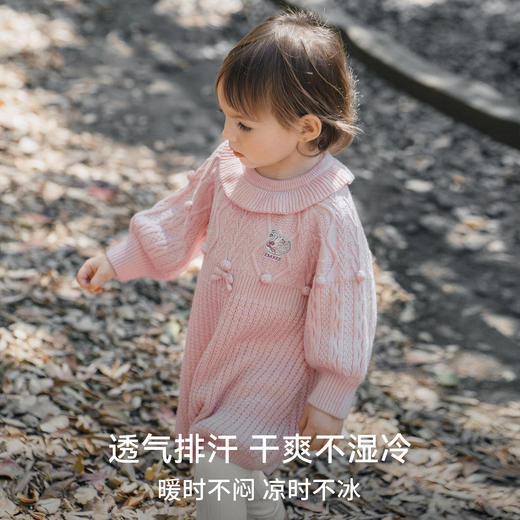 【宝宝服饰】嫚熙婴儿连体衣山羊绒宝宝秋冬连身衣包屁衣爬服哈衣 商品图3