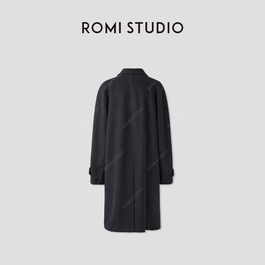 ROMI STUDIO“棕标甄选”澳洲绵羊毛山羊绒翻领毛呢大衣RWCWWG4870 商品图2