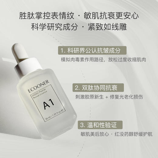 [屁侠推荐.pippa]ECOONER/壹可A1外泌体多肽焕活精华液30ml紧致淡纹修护提亮肤色 商品图2