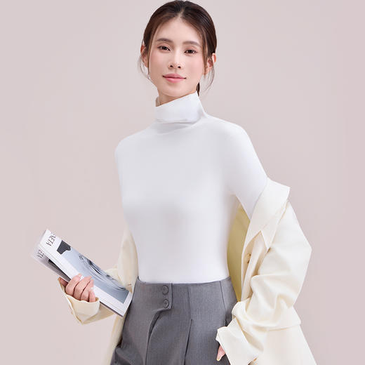 青乔慕染面膜堆堆高领磨毛打底衫JD01（59两件 单拍不发货）★ 商品图5