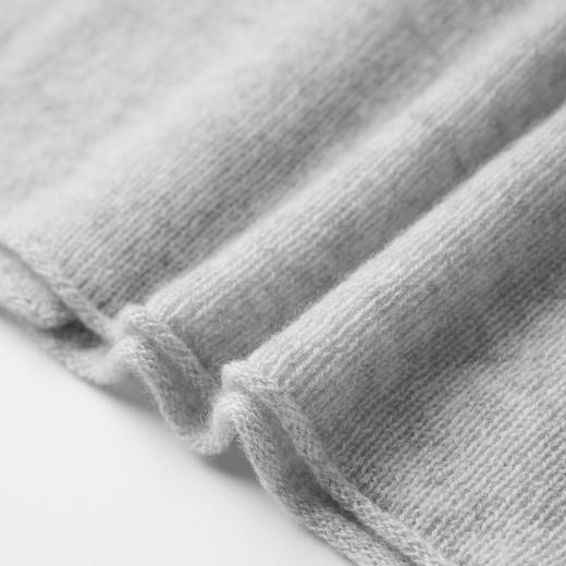 ROMI STUDIO“棕标甄选”100%山羊绒自然卷边圆领开衫 RW24WSD1141 商品图3