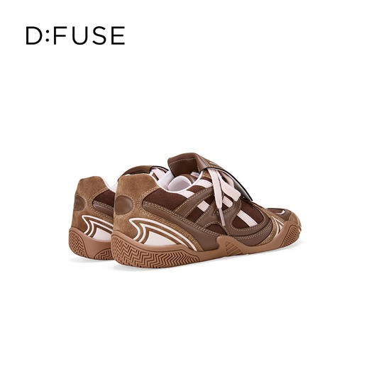 Dfuse迪芙斯2025秋季新款百搭复古德训鞋翻盖鞋舌休闲运动鞋小白鞋DFD3112078 商品图13