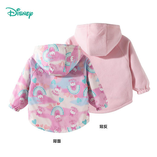 迪士尼秋冬新款加绒舒适户外外套连帽防风保暖露营风衣ZD3ES021 商品图7
