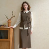 西遇法式高级感气质通勤套装女秋季收腰马甲搭半身裙两件套V3055140（不含衬衫） 商品缩略图0