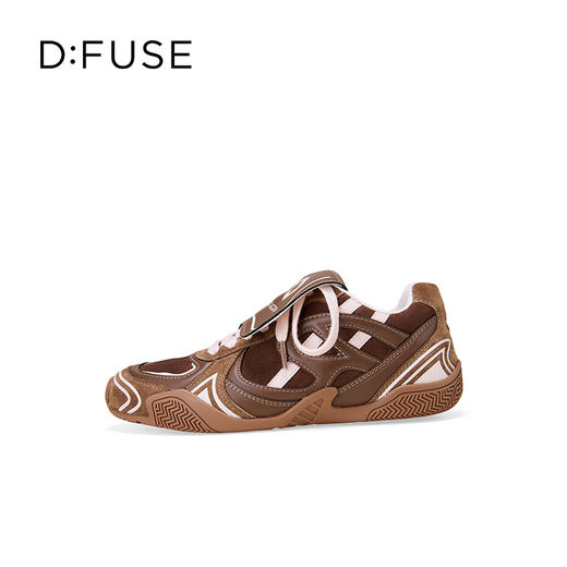 Dfuse迪芙斯2025秋季新款百搭复古德训鞋翻盖鞋舌休闲运动鞋小白鞋DFD3112078 商品图10