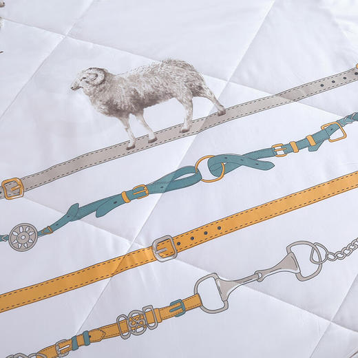 北极绒 BJRB309新西兰纯羊毛被-白 200x230cm( 3kg) 商品图3