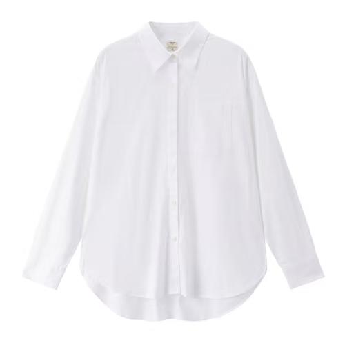 佐丹奴女装25年商场同款牛津纺单口袋长袖衬衫05345018 商品图8