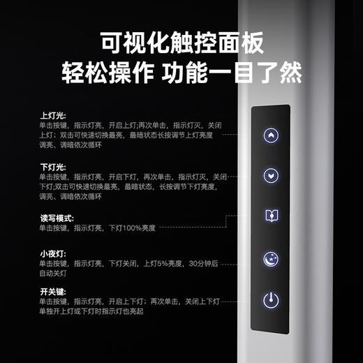 HELLO TREE 护眼学习阅读LED调光桌面小路灯学生学习专用灯 商品图4