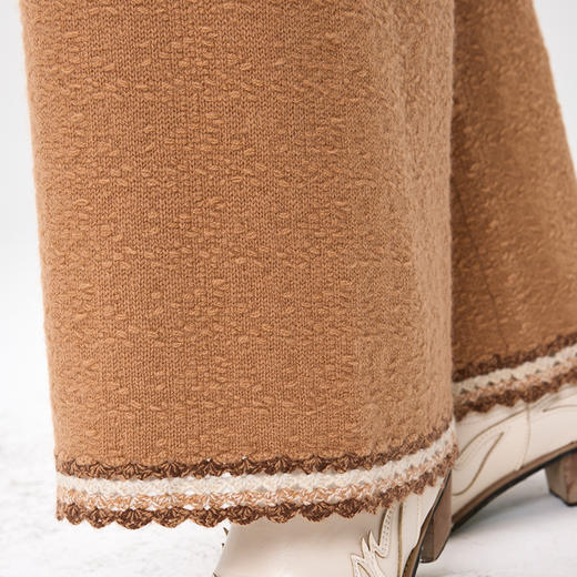 羊绒手钩直筒裤  SJF97K346N 商品图10