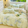 自然醒全棉印花100全棉床上四件套夏天纯棉被套床单宿舍被罩三件套床品NH161 商品缩略图1