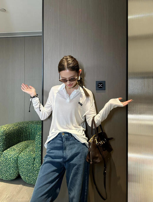 缪缪 爆款防晒衫长袖  半透明的冰奶皮质地也太舒服了吧 ，松弛优雅性感贵气（ZY*SS） 商品图5