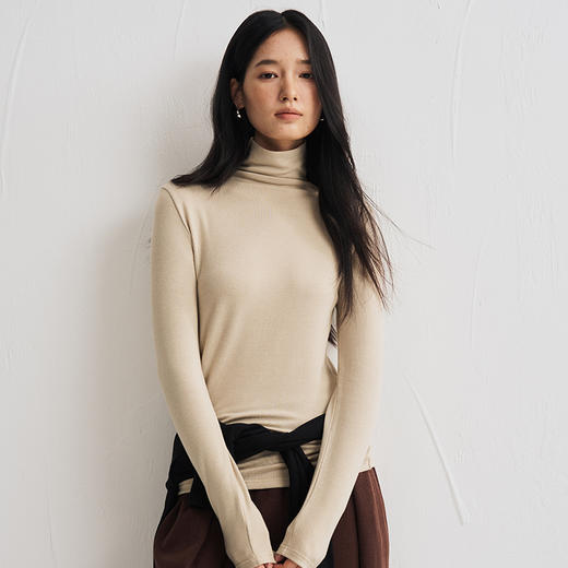 【醋酸天丝羊毛轻绒衣】 圆领/中领/高领，软糯呵护肌肤，百搭叠穿自然丝滑，打造纸片人既视感 商品图6