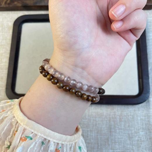 【紫葡萄·猫眼石沉香双圈手串】敦煌小众福泽沉香精致猫眼石紫葡萄复古国风手串文玩双圈 商品图3