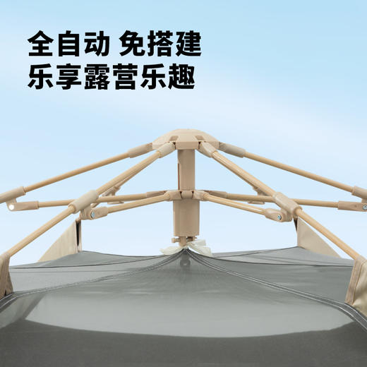 何大屋 传奇小镇六角黑胶帐篷HDW1516 商品图4