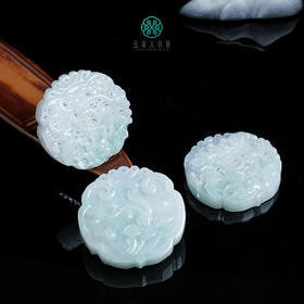 玉美人菲菲&翡翠花开富贵吊坠52mm&多样性发一