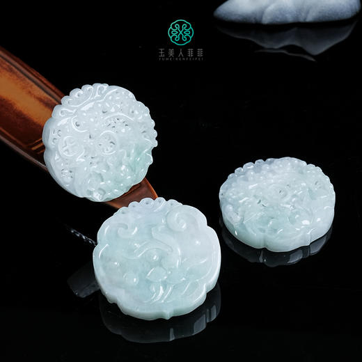 玉美人菲菲&翡翠花开富贵吊坠52mm&多样性发一 商品图0