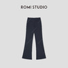 ROMI STUDIO“都市休闲”棉质微弹垂坠感低腰喇叭休闲裤 RWCSX42207 商品缩略图1