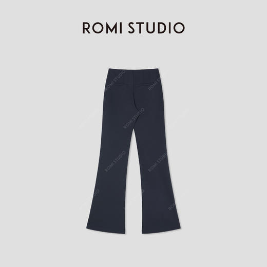 ROMI STUDIO“都市休闲”棉质微弹垂坠感低腰喇叭休闲裤 RWCSX42207 商品图1