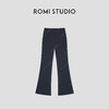 ROMI STUDIO“都市休闲”棉质微弹垂坠感低腰喇叭休闲裤 RWCSX42207 商品缩略图0