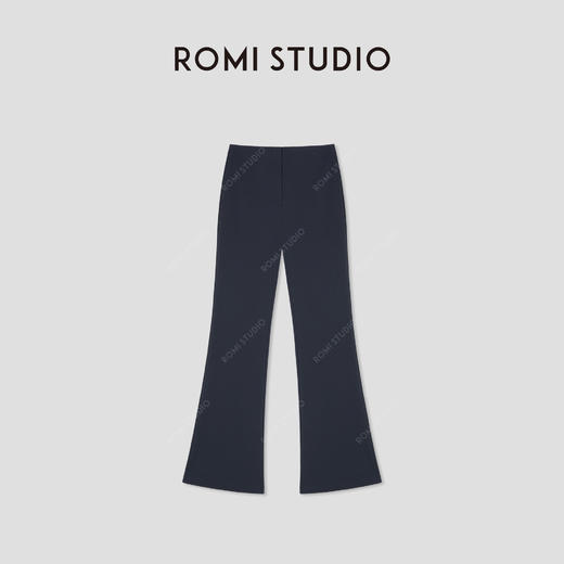 ROMI STUDIO“都市休闲”棉质微弹垂坠感低腰喇叭休闲裤 RWCSX42207 商品图0