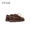 Dfuse迪芙斯2025秋季新款航海风勃肯鞋复古学院风绒面袋鼠鞋休闲女鞋DFD3112052 商品缩略图13