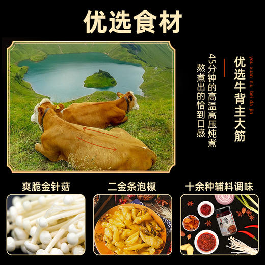 饭爷辣炒板筋辣酱180g*2瓶/3瓶装牛板筋辣椒酱拌面神器下饭拌饭酱 商品图3