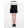 SELFWHO棉混纺原牛风梨花刺绣牛仔短裙女2025秋新款复古a字半身裙 商品缩略图0