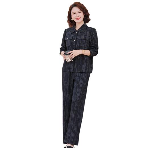 FW 8037妈妈秋装休闲套装小香风外套上衣裤子两件套 商品图4