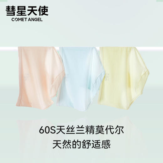 4条 莫代尔蚕丝果冻裤7A透气 中腰女士内裤   A-4313 商品图4