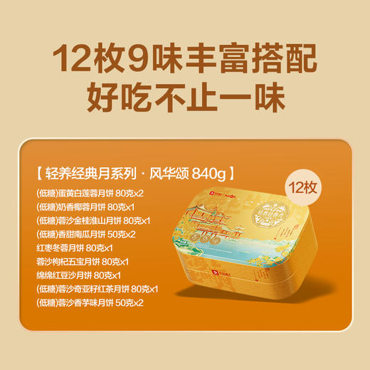 2025年中秋良品铺子 轻养经典月·风华颂840g 商品图1