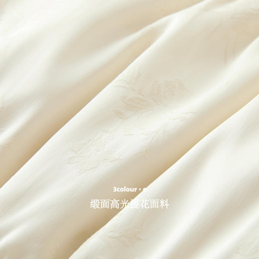 三彩【温柔白栀】2025冬季新款90白鸭绒羽绒服宽松短款面包服C 商品图3