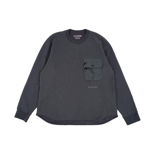 and wander PE waffle long sleeve T 华夫格长袖圆领T恤 商品图4