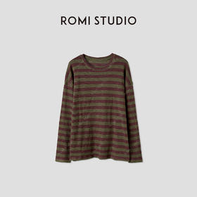 ROMI STUDIO"秋日松弛"棉质立体垂坠感大板型长袖T恤 RWCAS65504