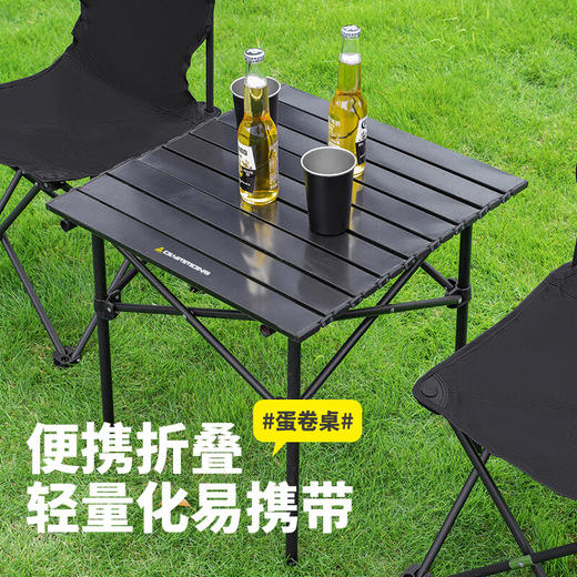 错山方形黑色蛋卷桌F-06 黑色 商品图0