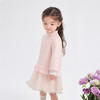 笛莎Deesha 童装女童连衣裙2025冬新款女童甜美木耳边网纱彩点卫衣裙 商品缩略图1