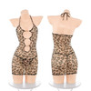霏慕 欧美ins风豹纹镂空裙7895 情趣内衣女性感豹纹新款诱惑免脱情侣约会战袍包臀裙 商品缩略图9