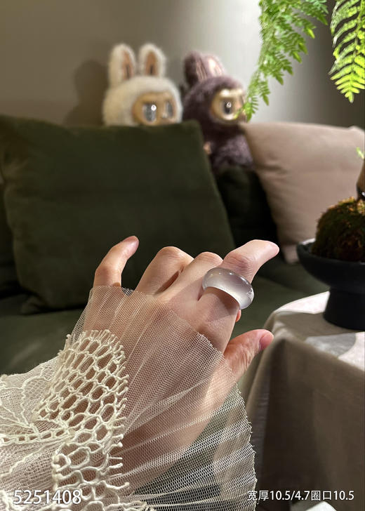 玻璃种扳指【5251408】圈口10.5，具体价格微信咨询 商品图2