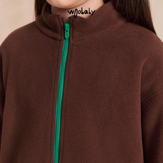 【woobaby】儿童防水透湿外套25秋季新品连帽外套男童女童拼色上衣 商品图4