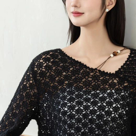 苏苏姐家芳时斜领上衣手工DIY钩针马海毛线团自制材料包 商品图4