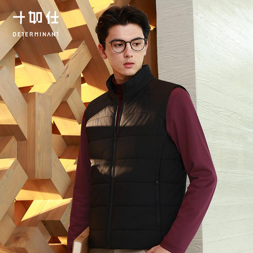 【十如仕】秋冬梭织立领驼绒保暖马甲-VT01-01 商品图1