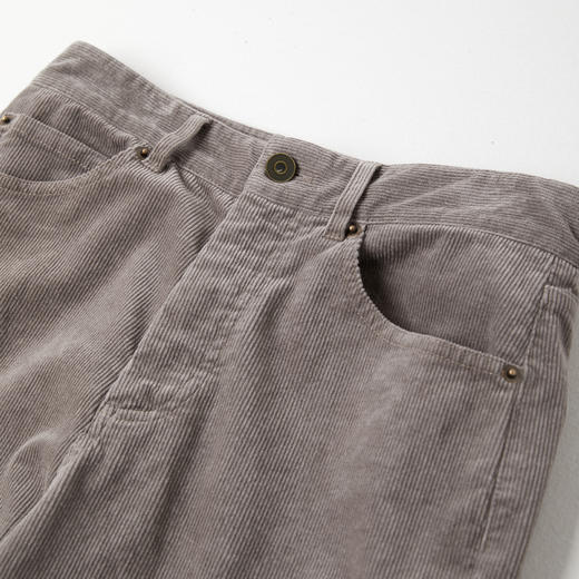 ROMI STUDIO“复古韵味”棉氨混纺灯芯绒鱼骨纹洗水长裤 RWCWXG5466 商品图2