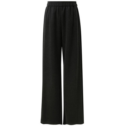 三彩2025冬季新款慵懒休闲长裤松紧高腰直筒裤显瘦垂感百搭M 商品图4