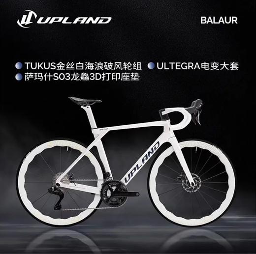 UPLAND阿普兰Balaur巴勒超轻全碳纤维自行车公路车24速白色碳轮版 商品图7