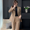奢姿女装2025新款气质翻领职业套装女士时尚双排扣西装裤子两件套25090916 商品缩略图4