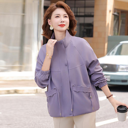 FW 8038妈妈时尚减龄风衣外套 商品图2