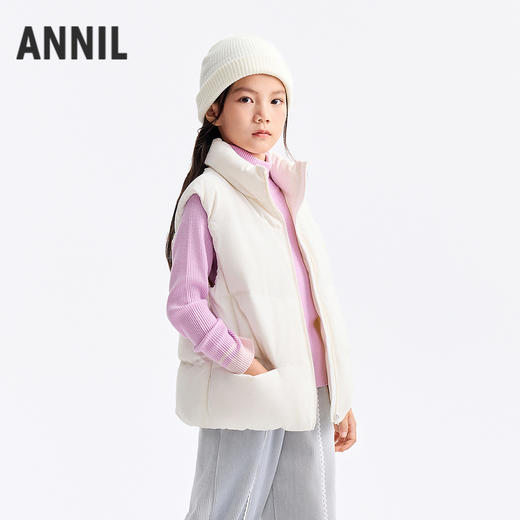 女童立领羽绒马甲冬季新款安奈儿童装EG542569 商品图1